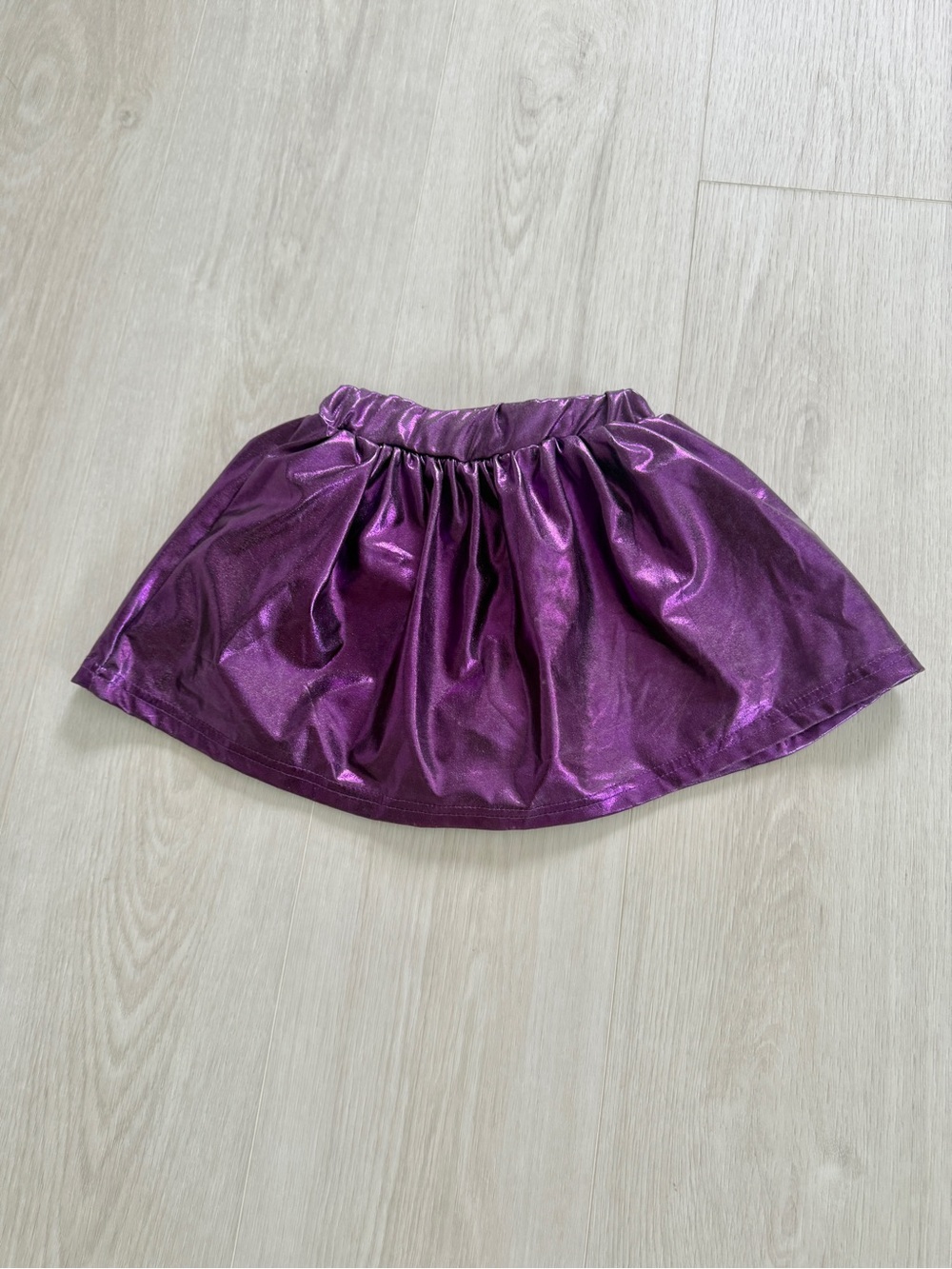 Shiny Purple Metallic Skort